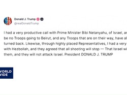 Trump Klaim Hizbullah-Israel Setop Serangan