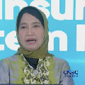 Dirut Tata Kelola Pelayanan Kesehatan Rujukan Kementerian Kesehatan, Ockti Palupi Rahayuningtyas dalam acara Health Insurance Ecosystem Forum 2026 di Jakarta, Rabu (3/6/2026). (Tangkapan layar CNBC Indonesia TV)
