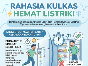 Infografis: Benarkah Sering Bolak-balik Buka Kulkas Bikin Boros Listrik?