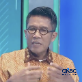 Ketua Komisi XI DPR RI, Mukhamad Misbakhun menyampaikan paparan dalam CNBC Indonesia Health Insurance Ecosystem Forum di Jakarta, Rbau (3/6/2026). (CNBC Indonesia/TV)