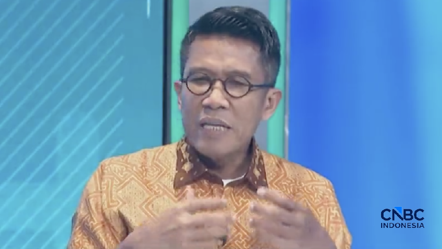 Ketua Komisi XI DPR RI, Mukhamad Misbakhun menyampaikan paparan dalam CNBC Indonesia Health Insurance Ecosystem Forum di Jakarta, Rbau (3/6/2026). (CNBC Indonesia/TV)