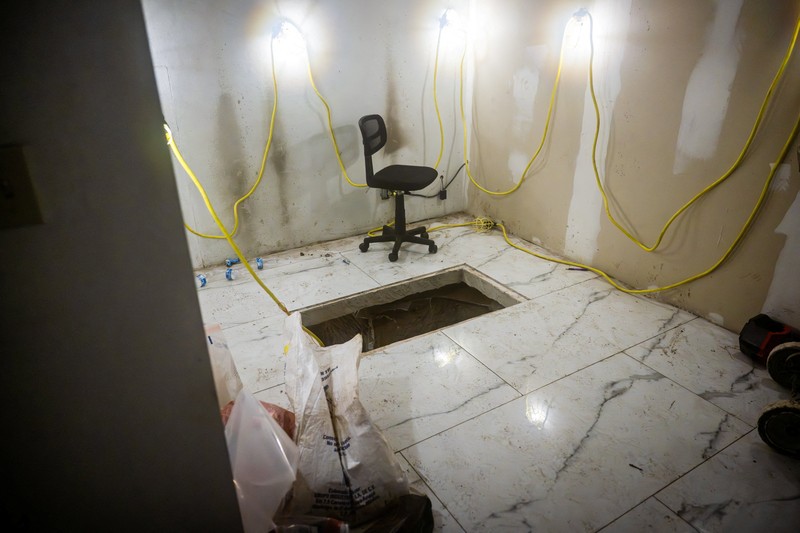 Otoritas Amerika Serikat mengumumkan penemuan sebuah terowongan lintas batas yang digunakan untuk menyelundupkan narkoba dari Meksiko ke wilayah AS pada Senin (1/6/2026). (via REUTERS/US Attorney's Office for the Sou)