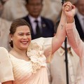 Profil Sara Duterte dan Ferdinand Marcos di Museum Nasional di Manila, Filipina. (REUTERS/Eloisa Lopez/File Photo)