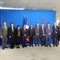 Wakil Menteri Keuangan Republik Indonesia, Juda Agung, bersama Direktur Jenderal Perbendaharaan Prancis, Bertrand Dumont, memimpin penyelenggaraan The 1st High- Level Economic Dialogue (HLED) Indonesia–Prancis yang berlangsung di Paris, Prancis, pa