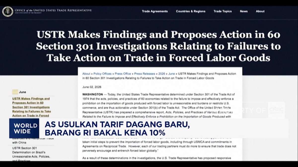 Video: AS Usulkan Tarif Dagang Baru, Barang RI Bakal Kena 10%