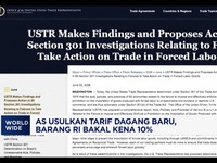AS Usulkan Tarif Dagang Baru, Barang RI Bakal Kena 10%