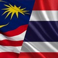 Kolase bendera Malaysia Thailand. (Reuters File)