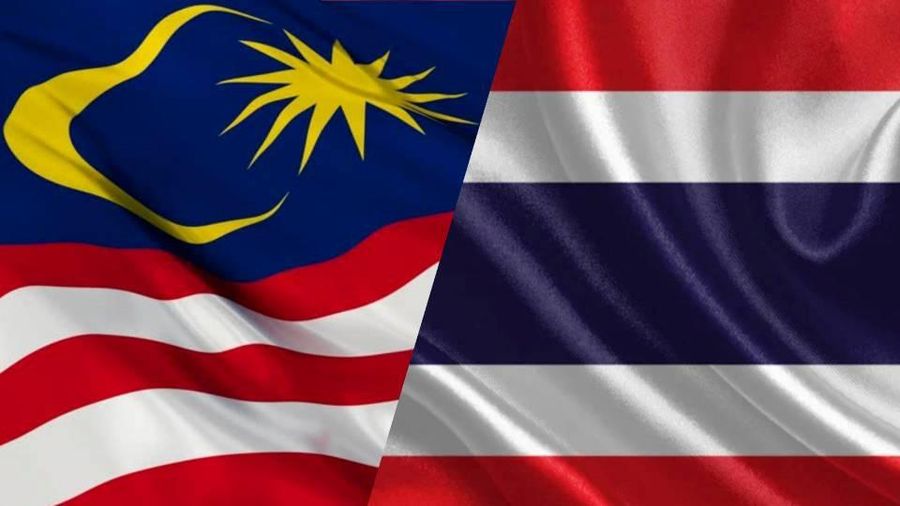 Kolase bendera Malaysia Thailand. (Reuters File)