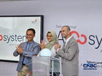 Launching AIcosystem bertajuk Beyond Innovation, Impact for Nation, di Telkom Landmark, Jakarta, Kamis (4/6/2026). (CNBC Indonesia/Intan Rakhmayanti Dewi)