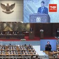 Menteri Keuangan (Menkeu), Purbaya Yudhi Sadewa saat menyampaikan laporan dalam Rapat Paripurna DPR RI ke-20 Masa Persidangan V Tahun Sidang 2025–2026 di Komplek Parlemen, Jakarta, Kamis (4/6/2026). (Tangkapan Layar Youtube/TVR Parlemen)