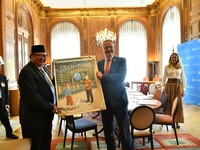 Menteri Koordinator Bidang Perekonomian RI Airlangga Hartarto, melakukan pertemuan bilateral dengan Sekretaris Jenderal Organisation for Economic Co-operation and Development (OECD) H.E. Mathias Cormann, di sela-sela rangkaian OECD Ministerial Counci