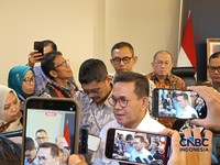 Menteri Perdagangan (Mendag) Budi Santoso saat konferensi pers di kantornya, Jakarta, Kamis (4/6/2026). (CNBC Indonesia/Martyasari Rizky)