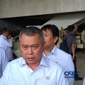 Menteri Perhubungan (Menhub) Dudy Purwaghandi saat ditemui di Kompleks Parlemen, Jakarta, Kamis (4/6/2026). (CNBC Indonesia/Martyasari Rizky)