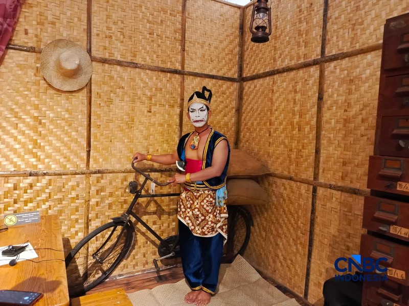 Pameran Ing Lakon: Wayang Wong Dadi Saksi di Museum Bank Indonesia, Rabu (3/6/2026). (CNBC Indonesia/Fakhriansyah)
