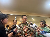 PJS Direktur Utama Bursa Efek Indonesia (BEI) Jeffrey Hendrik di Gedung BEI, Jakarta, Kamis, (4/6/2026). (CNBC Indonesia/Mentari Puspadini)