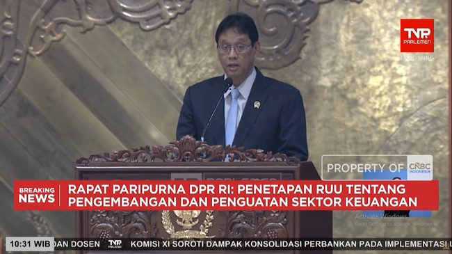 Video:RUU P2SK Sah Jadi Undang-Undang, Purbaya Sampaikan Pesan Prabowo