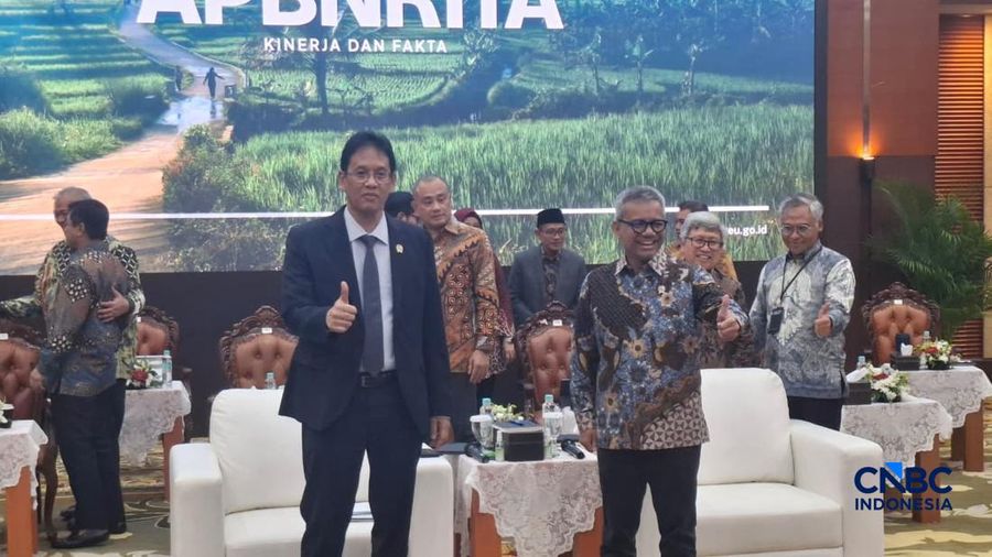 Konferensi Pers APBN KiTa Edisi Juni 2026 pada Jumat, 5 Juni 2026 pukul 13.30 WIB di Aula Djuanda, Gedung Djuanda I Lantai Mezzanine, Kementerian Keuangan. (CNBC Indonesia/Chandra Dwi Pranata)