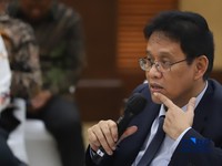 Menteri Keuangan (Menkeu), Purbaya Yudhi Sadewa saat menyampaikan pemaparan dalam konferensi pers APBN KiTa Edisi Juni 2026 di kantor pusat Kementerian Keuangan, Jakarta Pusat, Jumat (5/6/2026). (CNBC Indonesia/Muhammad Sabki)