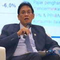 Menteri Keuangan (Menkeu), Purbaya Yudhi Sadewa saat menyampaikan pemaparan dalam konferensi pers APBN KiTa Edisi Juni 2026 di kantor pusat Kementerian Keuangan, Jakarta Pusat, Jumat (5/6/2026). (CNBC Indonesia/Muhammad Sabki)