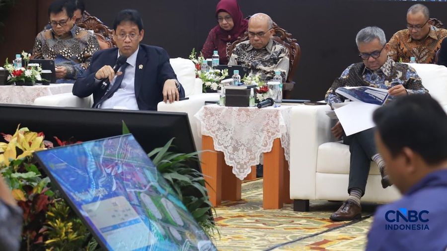 Menteri Keuangan (Menkeu), Purbaya Yudhi Sadewa saat menyampaikan pemaparan dalam konferensi pers APBN KiTa Edisi Juni 2026 di kantor pusat Kementerian Keuangan, Jakarta Pusat, Jumat (5/6/2026). (CNBC Indonesia/Muhammad Sabki)