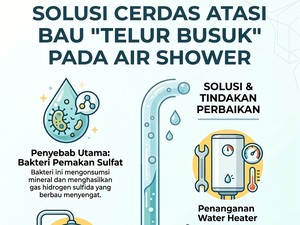 Infografis: Asal Usul Bau Telur Busuk pada Shower Air