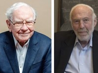 Foto Kombinasi Warren Buffet - James simmons. (Ist)