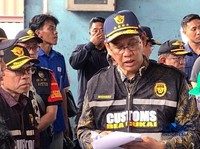 Menteri Keuangan (Menkeu) Purbaya Yudhi Sadewa  meninjau Pelabuhan Tanjung Priok pada Sabtu (6/6/2026). (CNBC Indonesia/Fergi Nadira)