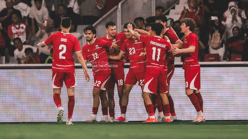 Timnas Indonesia sukses mengalahkan Oman dengan skor 3-0 di Stadion Utama Gelora Bung Karno, Jakarta, Jumat (5/6/2026). (Dok PSSI)