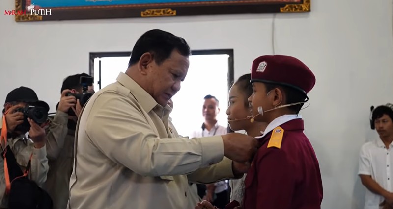Presiden Prabowo Tinjau Sekolah Rakyat Menengah Pertama 17 Tabanan, Bali, 7 Juni 2026. (Tangkapan Layar Yotube/BPMI)