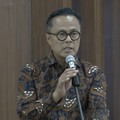 Kepala Badan Pengaturan Badan Usaha Milik Negara/Chief Operating Officer Danantara Indonesia Dony Oskariasaat konferensi pers pimpinan DPR bersama pemerintah, Senin (8/6/2026). (Dok. Istimewa)