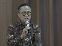 COO Danantara, Donny Oskaria saat konferensi pers pimpinan DPR bersama pemerintah, Senin (8/6/2026). (Dok. Istimewa)