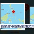 Gempa M7,7 Guncang Sangihe, BMKG Beri Peringatan Tsunami