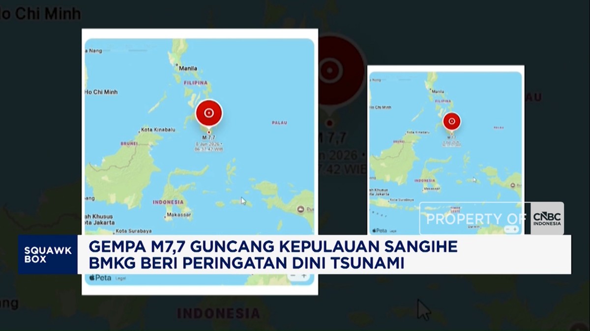 Video: Gempa M7,7 Guncang Sangihe, BMKG Beri Peringatan Tsun