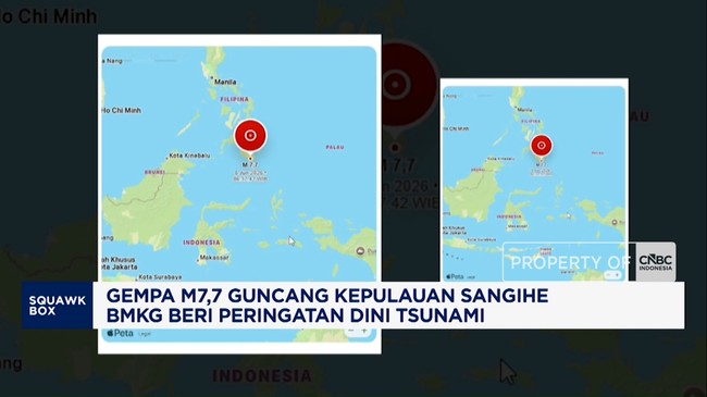 Video: Gempa M7,7 Guncang Sangihe, BMKG Beri Peringatan Tsunami