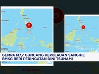 Gempa M7,7 Guncang Sangihe, BMKG Beri Peringatan Tsunami
