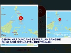 Gempa M7,7 Guncang Sangihe, BMKG Beri Peringatan Tsunami