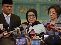 Kepala Badan Gizi Nasional, Nanik Sudaryati Deyang usai dilantik Presiden Prabowo Subianto di Istana Negara, Jakarta, Senin (8/6/2026). (CNBC Indonesia/Muhammad Sabki)