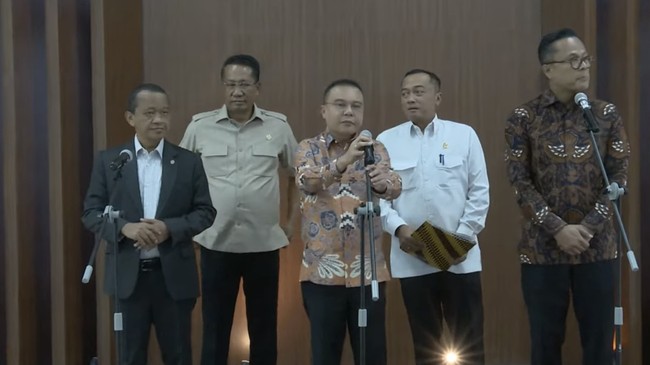 Dasco Rapat Bareng Bahlil Hingga Dony Oskaria di DPR, Bahas DSI dan ESDM