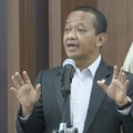Menteri ESDM, Bahlil Lahadalia Menteri Sekretaris Negara Prasetyo Hadi saat konferensi pers pimpinan DPR bersama pemerintah, Senin (8/6/2026). (Dok. Istimewa)