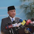 Menteri Sekretaris Negara, Prasetyo Hadi saat menyampaikan konferensi pers di Istana Negara, Jakarta, Senin (8/6/2026). (CNBC Indonesia/Muhammad Sabki)