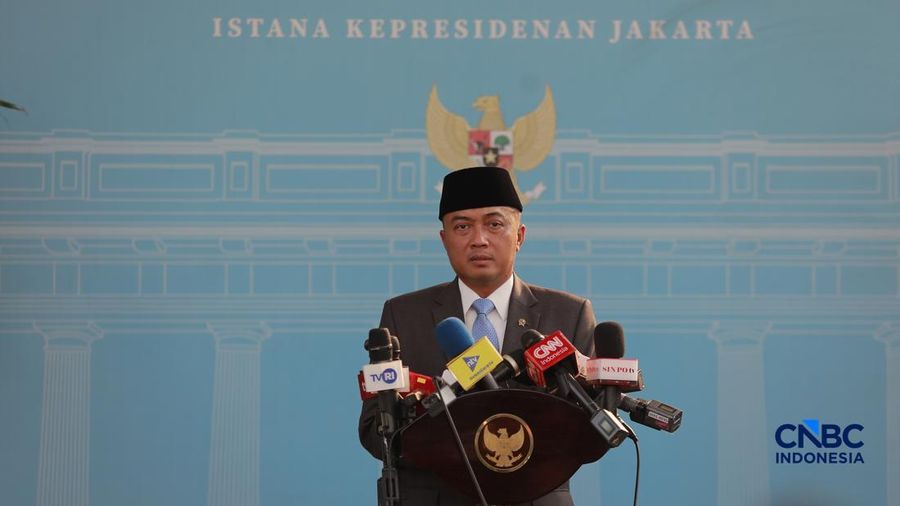Foto: Menteri Sekretaris Negara Prasetyo Hadi. (CNBC Indonesia/Muhammad Sabki)