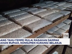 Pedagang Tahu-Tempe Mulai Rasakan Dampak Pelemahan Rupiah