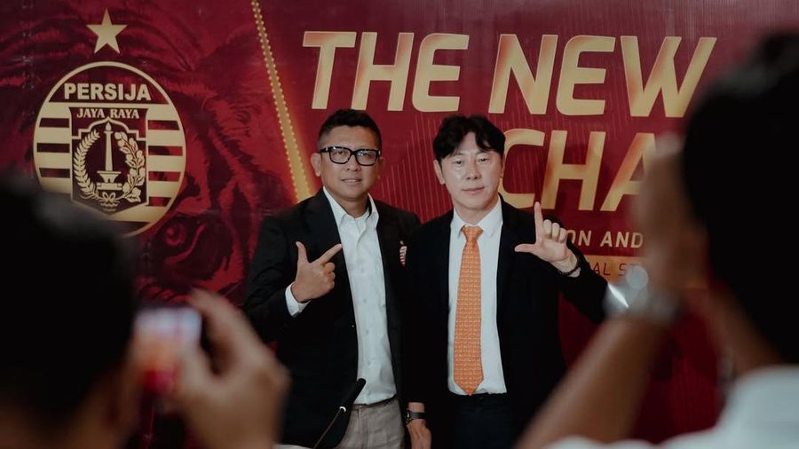 Persija Jakarta memperkenalkan Shin Tae-yong sebagai pelatih baru klub berjuluk Macan Kemayoran tersebut. Perkenalan itu digelar di Jakarta International Stadium, Jakarta Utara, Senin (8/6/2026) siang WIB. (Instagram/persija)