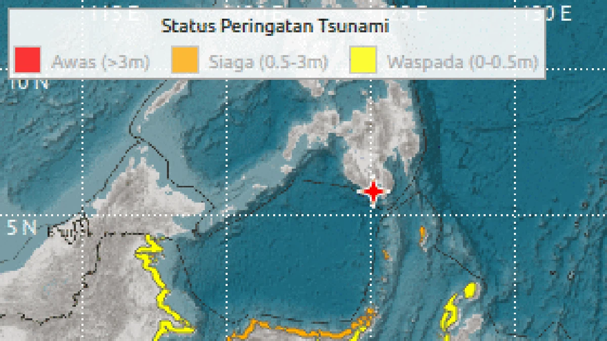 BNPB: Tsunami Terdeteksi Usai Gempa M 7,7- 5 Provinsi Dimint