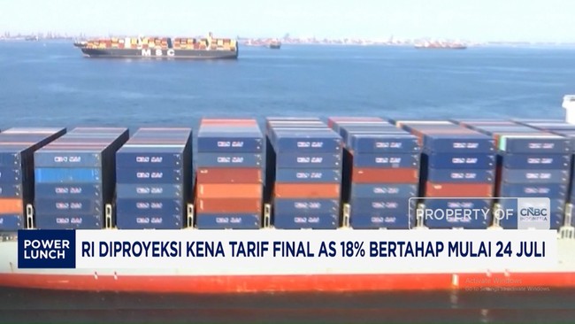 Video: RI Diproyeksi Kena Tarif Final AS 18% Bertahap Mulai 24 Juli