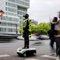 Robot polisi di China. (Agatha CANTRILL / AFP))