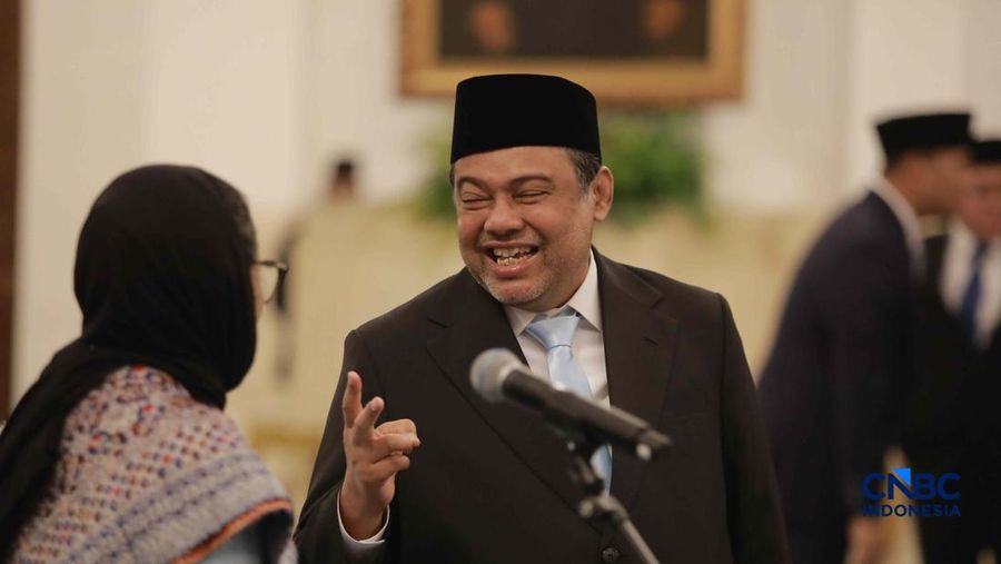 Said Iqbal usai dilantik Presiden Prabowo Subianto sebagai Penasihat Khusus Presiden Bidang Ketenagakerjaan dan Kesejahteraan Buruh di Istana Negara, Jakarta, Senin (8/6/2026).