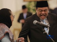 Penasihat Khusus Presiden Bidang Ketenagakerjaan dan Kesejahteraan Buruh Said Iqbal. (CNBC Indonesia/Muhammad Sabki)
