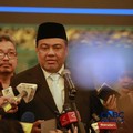 Said Iqbal usai dilantik Presiden Prabowo Subianto sebagai Penasihat Khusus Presiden Bidang Ketenagakerjaan dan Kesejahteraan Buruh di Istana Negara, Jakarta, Senin (8/6/2026). (CNBC Indonesia/Muhammad Sabki)
