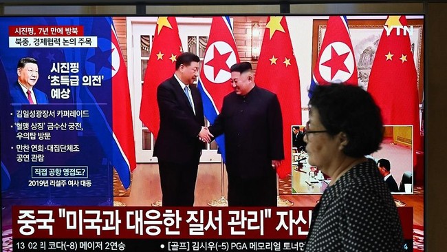 Perang Arab Minggir! China-Korut Bersatu, Xi Jinping Bertemu Kim Jong